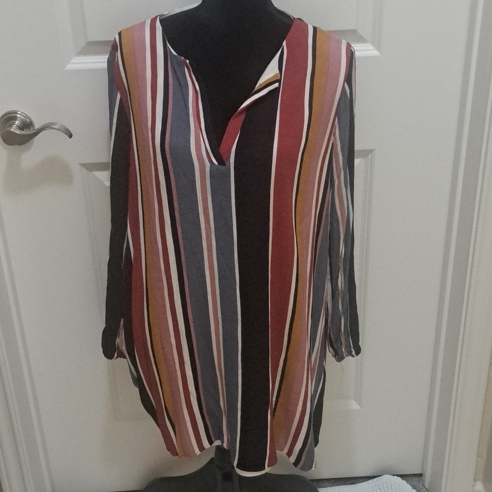 PEACH LOVE CALIFORNIA Large two layer flow shirt dress, $128.99 value